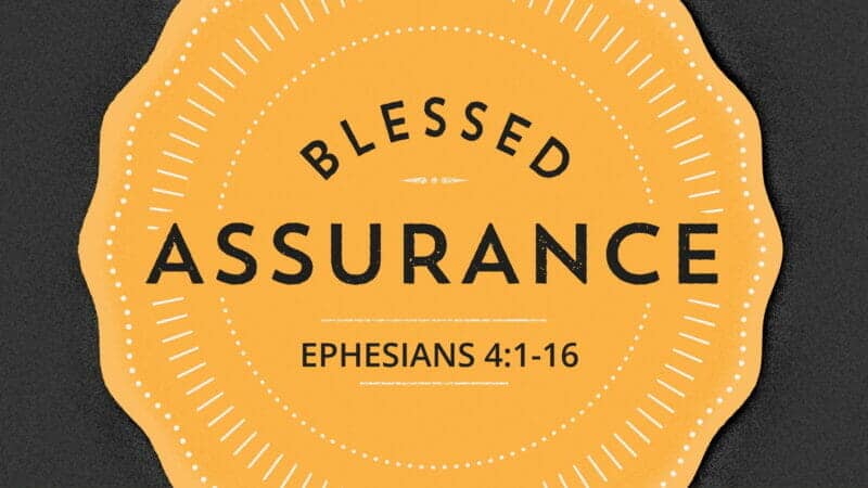 Blessed Assurance 13 March 2022