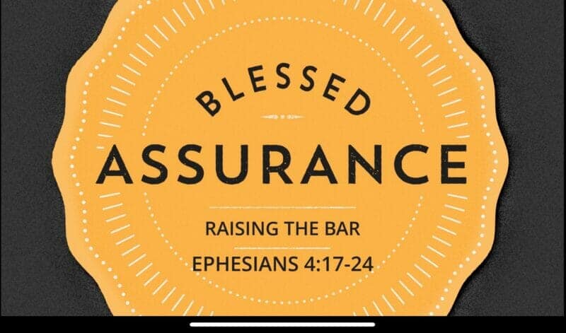 blessed assurance raising the bar